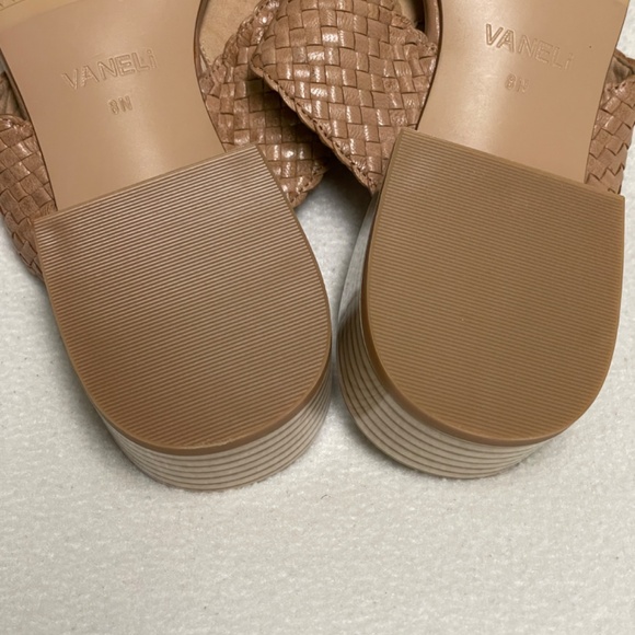Vaneli Maje Woven Slip On Sandals, Womens, 8N, Leather, New - Picture 3 of 10